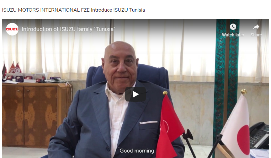 Isuzu introduce ISUZU family in Tunisia