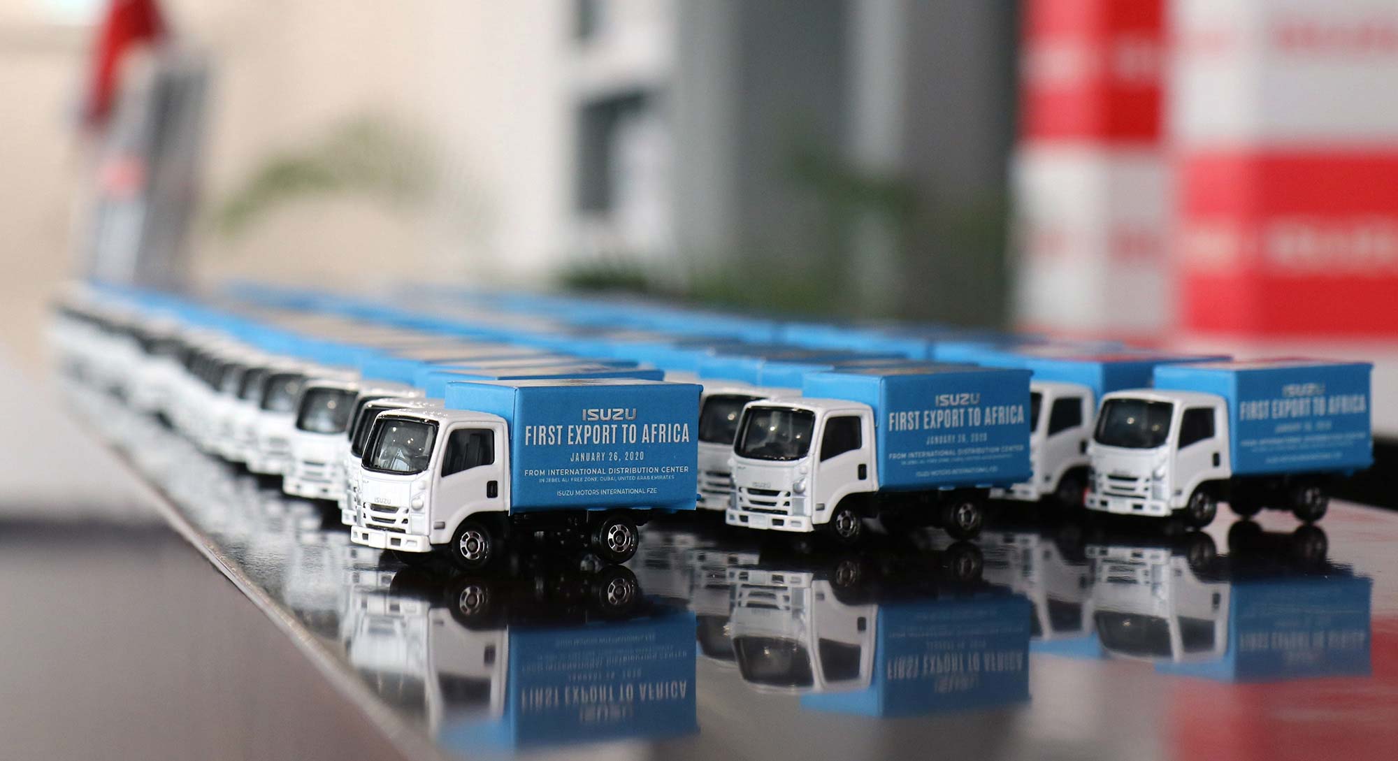 Isuzu First Export to Africa Miniature Trucks