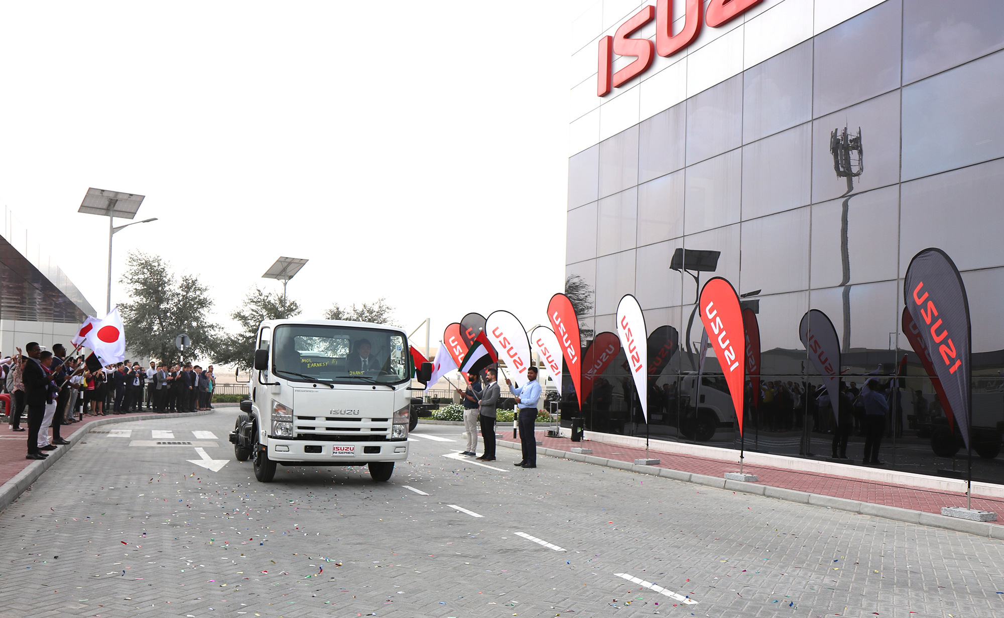 Isuzu Established IDC in Dubai to reach immediate Truck Delivery Parade Ceremony