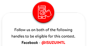 Follow ISUZU on Facebook @isuzuintl