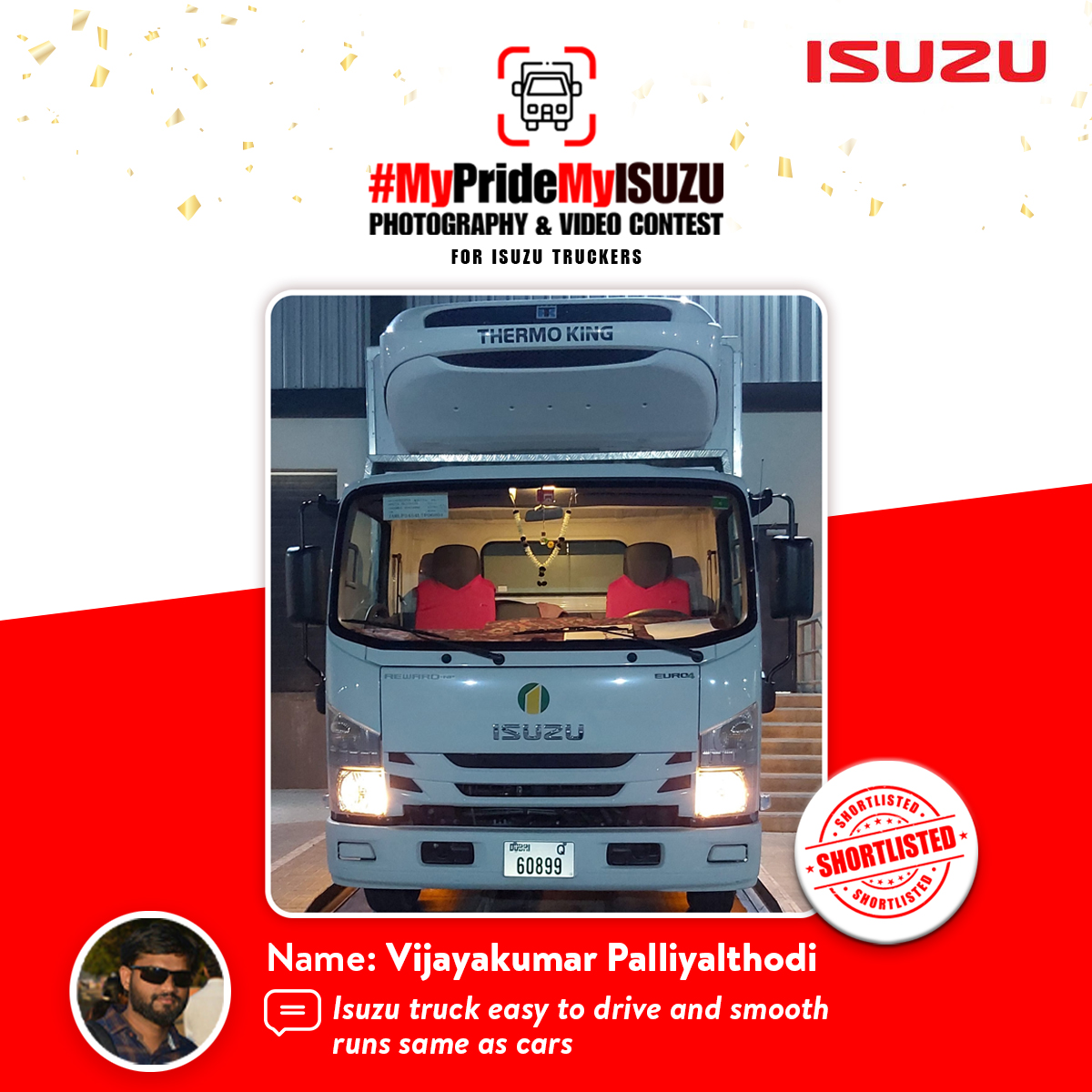 Entry 8 #MyPrideMyIsuzu Vijaykumar