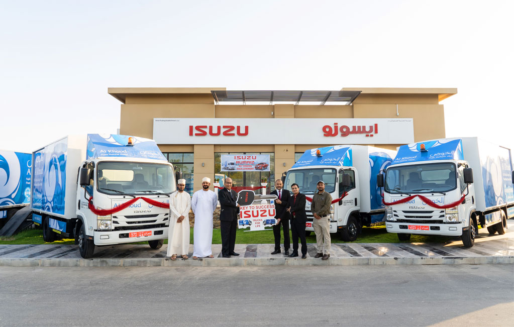 ISUZU Oman delivered trucks to Al Khoud Water Event