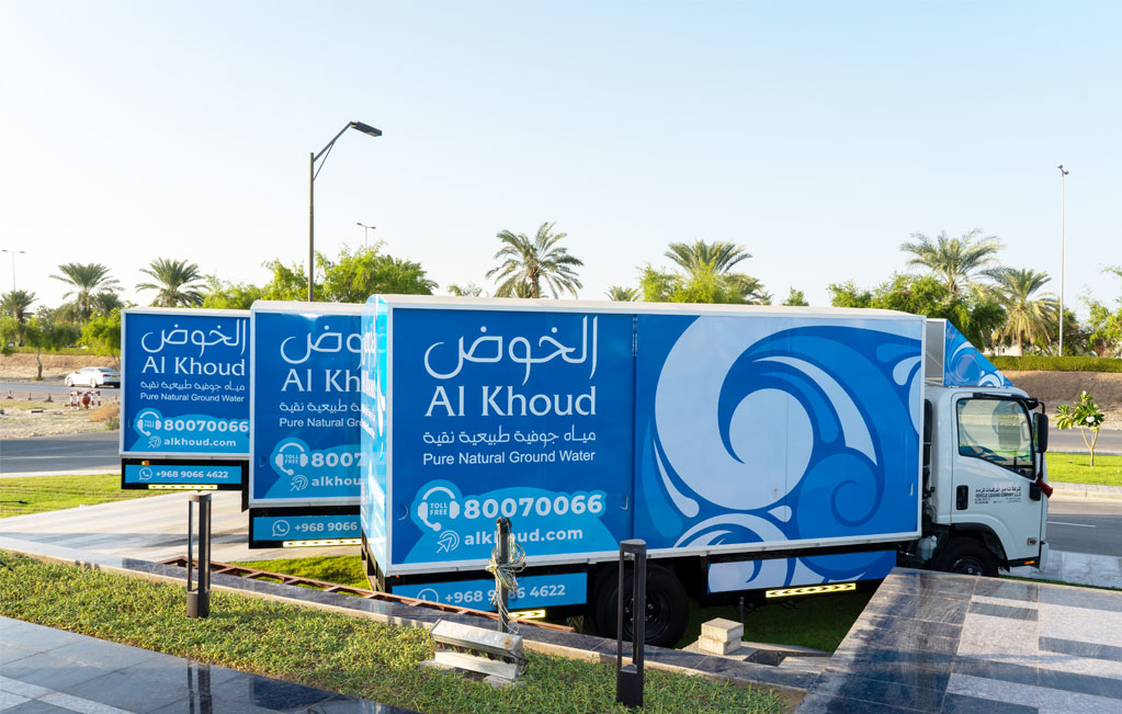 ISUZU Oman delivered trucks to Al Khoud Water 
