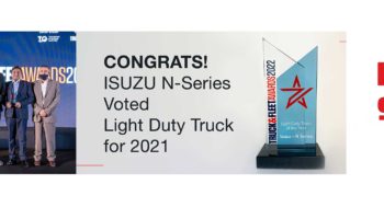 ISUZU N-Series Truck won the Light Duty Truck of the Year Award for 2021