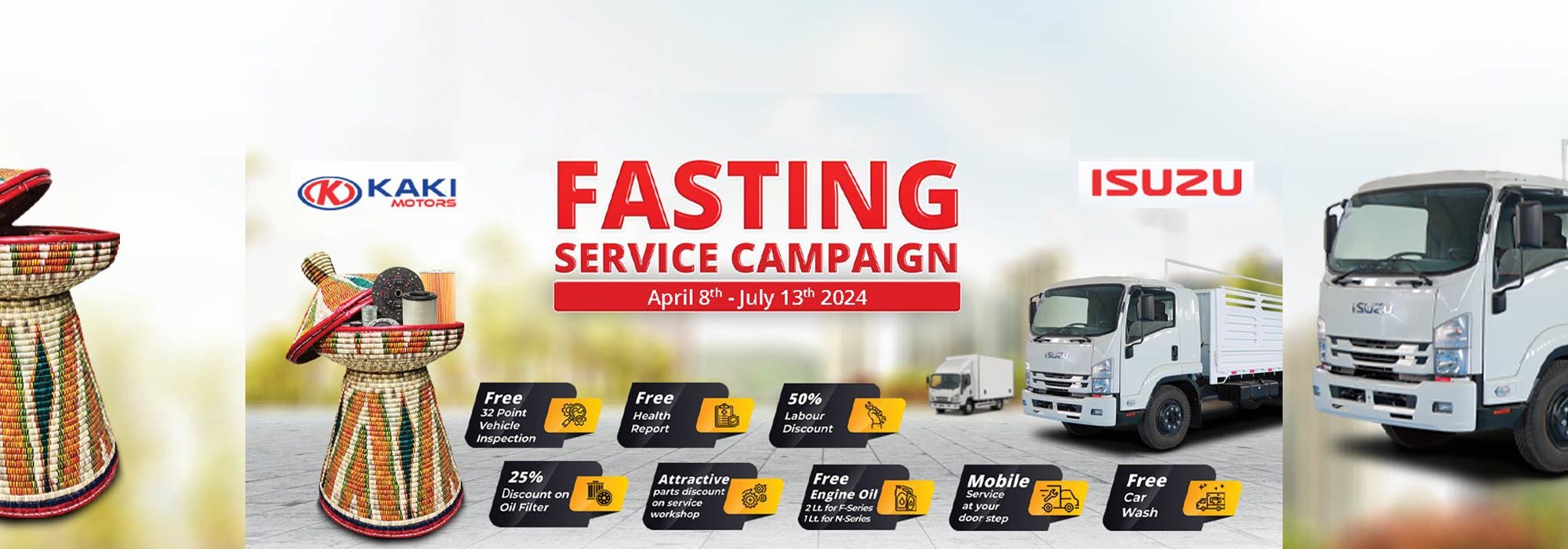 Isuzu Mega Service fasting Campaign Banner